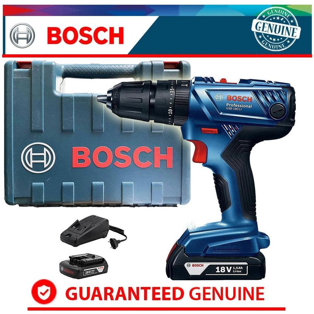Bosch GSB 180-Li Cordless Hammer Drill 3/8" (10mm) 18V | Bosch by KHM Megatools Corp.