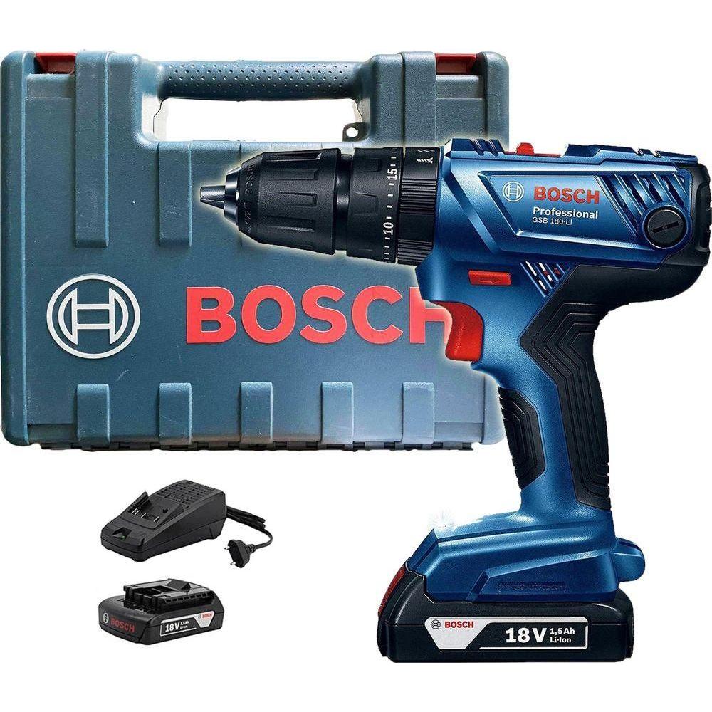 Bosch GSB 180-Li Cordless Hammer Drill 3/8" (10mm) 18V | Bosch by KHM Megatools Corp. Main image
