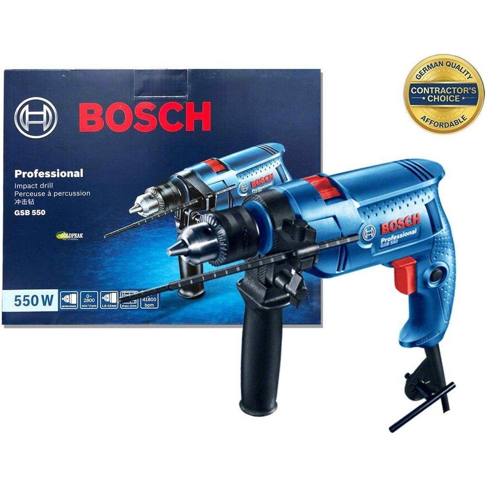 Bosch GSB 550 Impact Drill [Contractor's Choice] - Goldpeak Tools PH Bosch Main image
