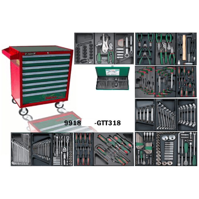 Hans GTT-318 Automotive Tools With Cabinet (318 pcs) - KHM Megatools Corp. Main image