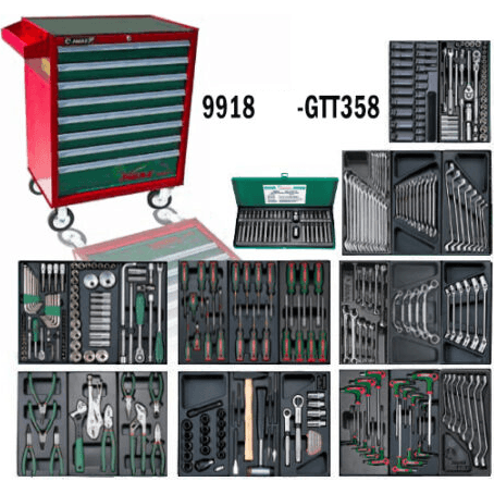 Hans GTT-358 Automotive Tools With Cabinet (358 pcs) - KHM Megatools Corp. Main image