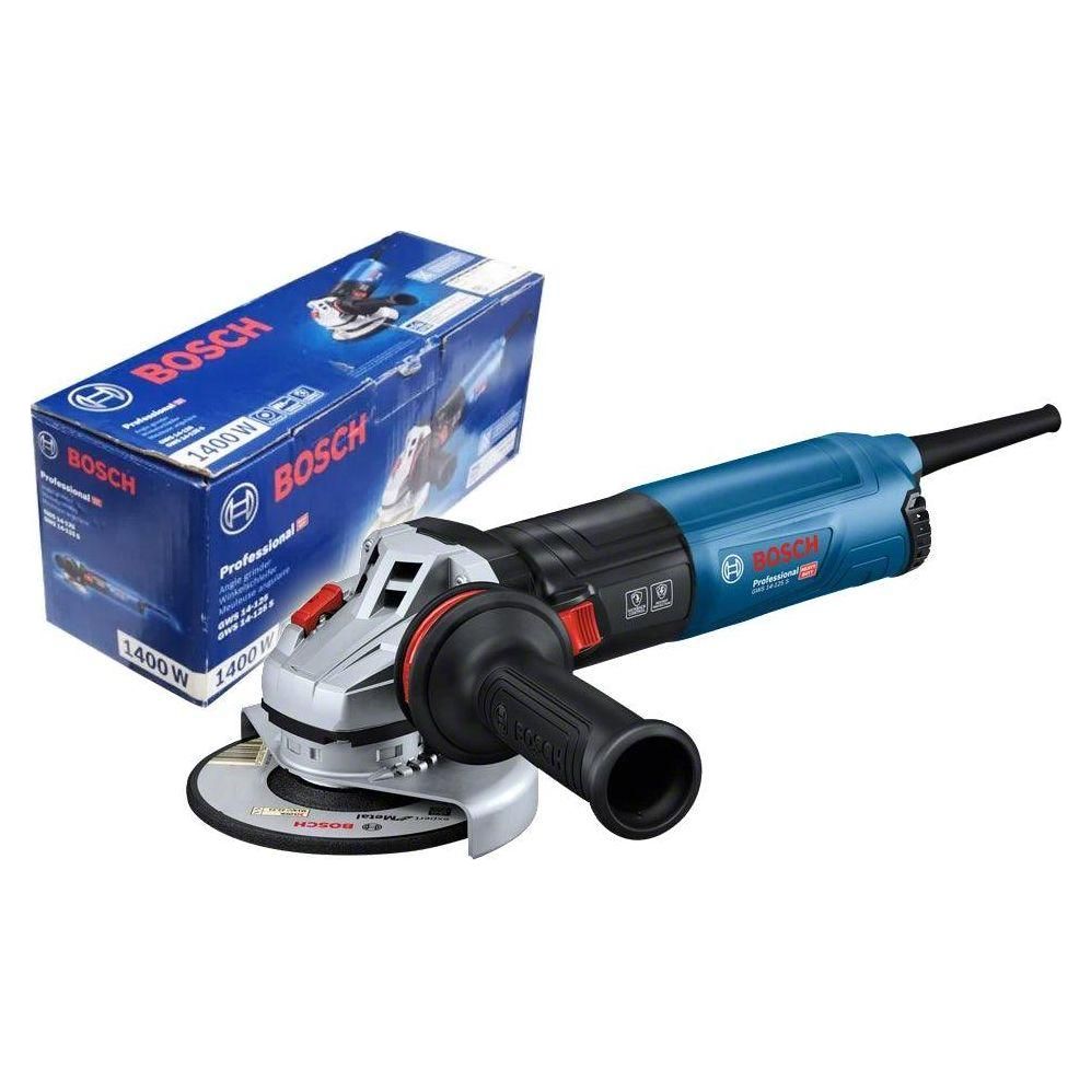 Bosch GWS 14-125 S Angle Grinder 5" 1400W - KHM Megatools Corp.