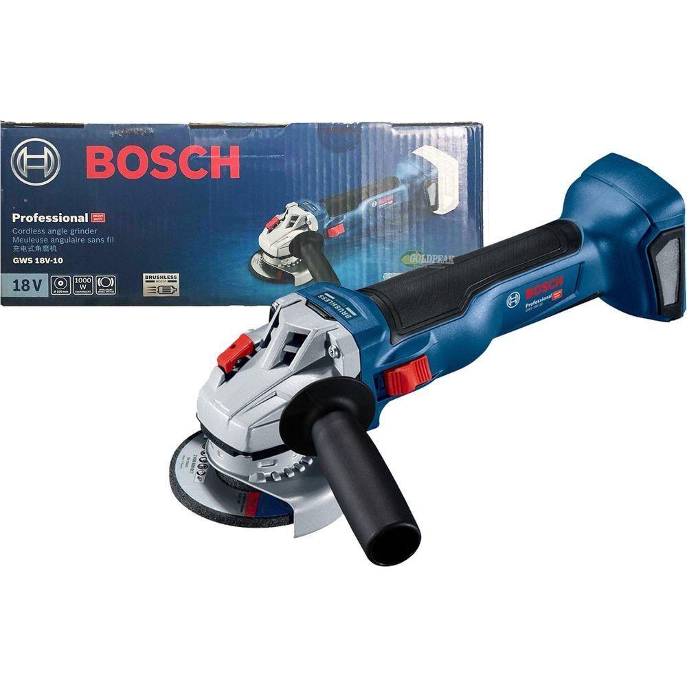 Bosch GWS 18V-10 Cordless Brushless Angle Grinder (Bare) - Goldpeak Tools PH Bosch Main image