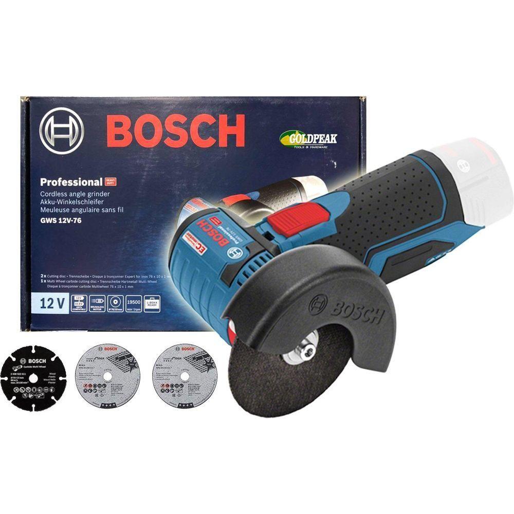Bosch GWS 12V-76 Brushless Cordless Angle Grinder (Bare Tool) - Goldpeak Tools PH Bosch Main image