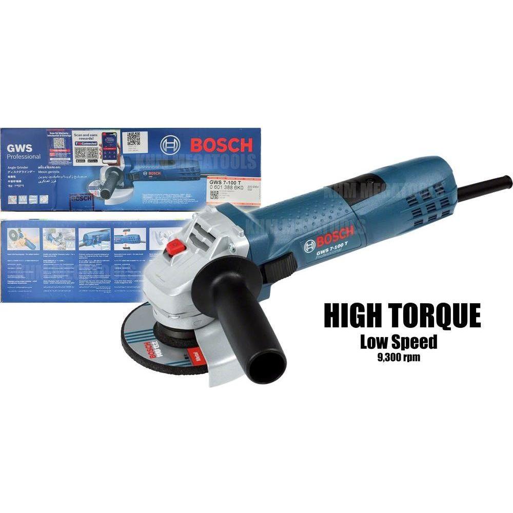 Bosch GWS 7-100 T High Torque Angle Grinder 4" (100mm) 720W [High Torque] - KHM Megatools Corp. Main image