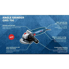 Bosch GWS 700 Angle Grinder 4" 710W [Contractor's Choice] - KHM Megatools Corp.