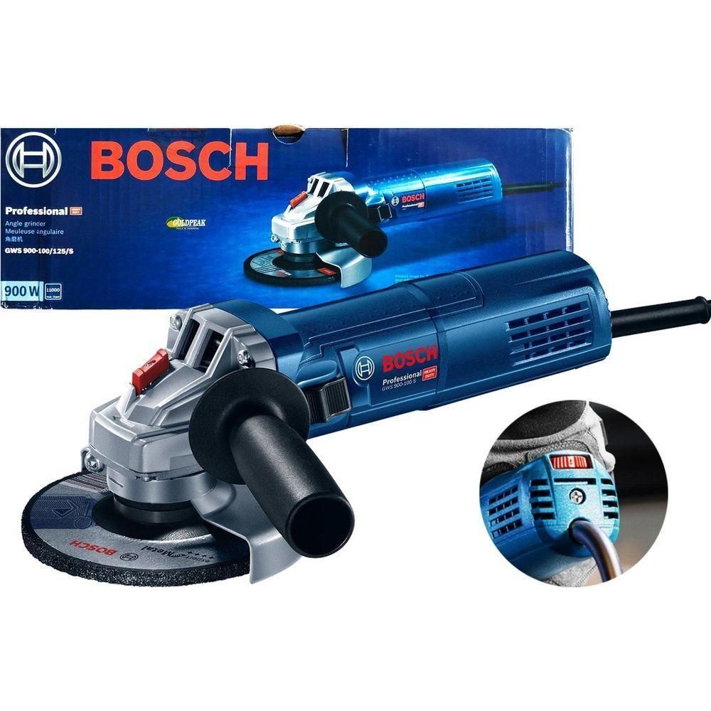 Bosch GWS 900-100 S Angle Grinder 4" (100mm) 900W [Variable Speed] (Damaged Box) Secondary image