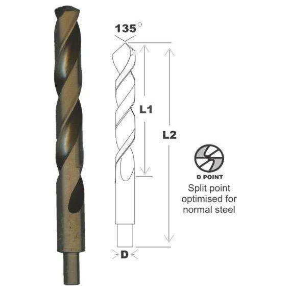Tatara Cobalt Half Shank Drill Bit - Goldpeak Tools PH Tatara Main image