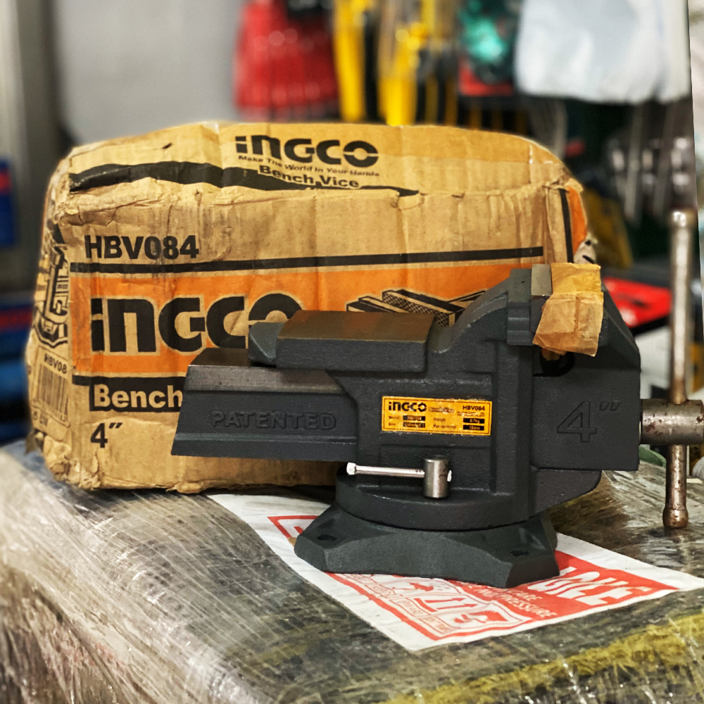 Ingco HBV084 Swivel Bench Vise with Anvil (Damaged Box) | Discounts by KHM Megatools Corp. Main image