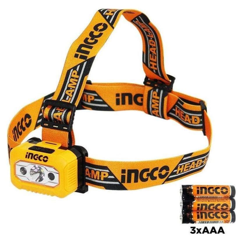 Ingco HHL013AAAS Head Lamp / Light 100 lumens (AAA) [SS] - KHM Megatools Corp. Main image