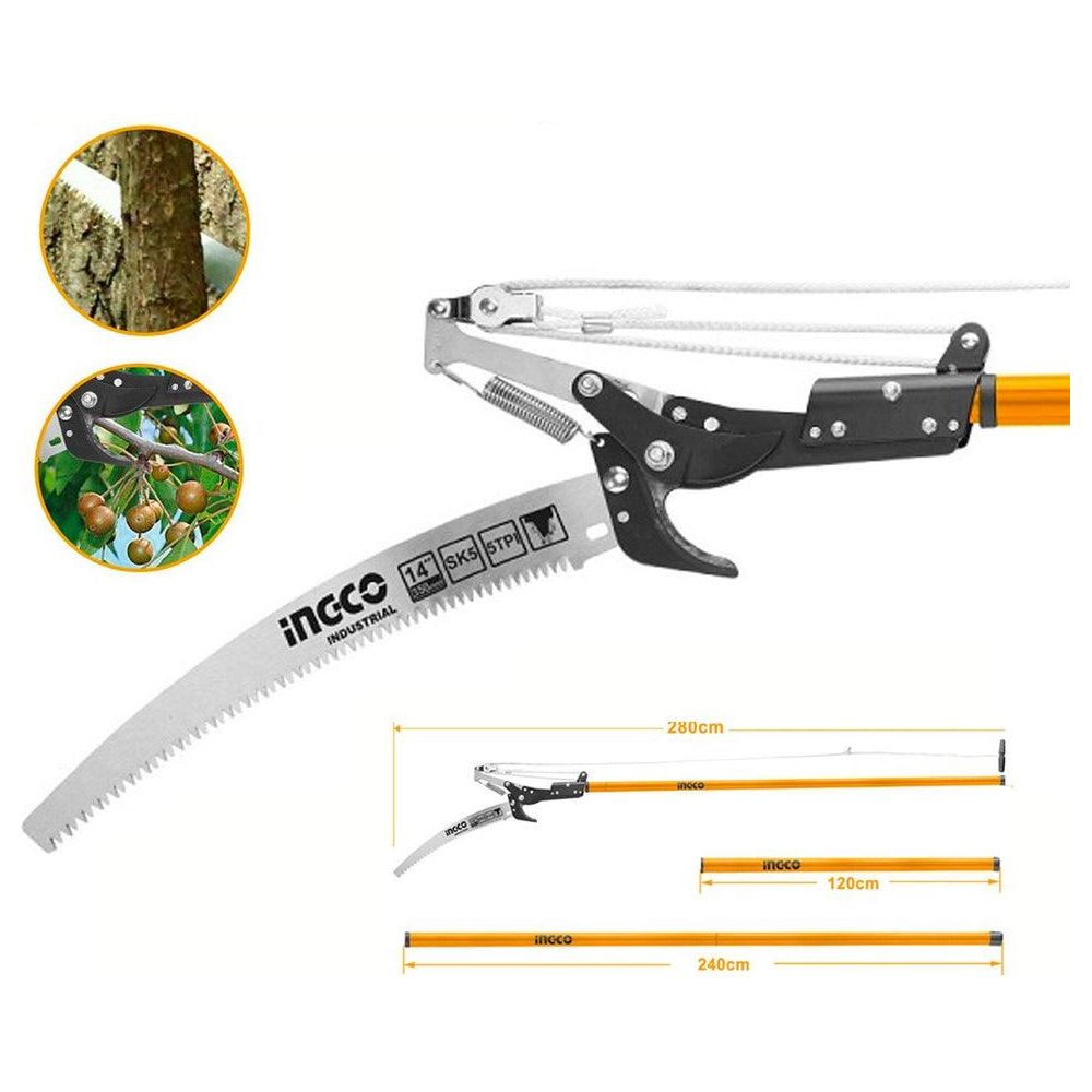 Ingco HEPS25281 Extendable Pole Saw & Pruner - KHM Megatools Corp.