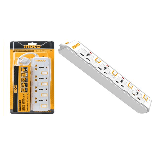 Ingco HES03041V Extension Cord Set with 4pcs Separate Switch - KHM Megatools Corp. Main image