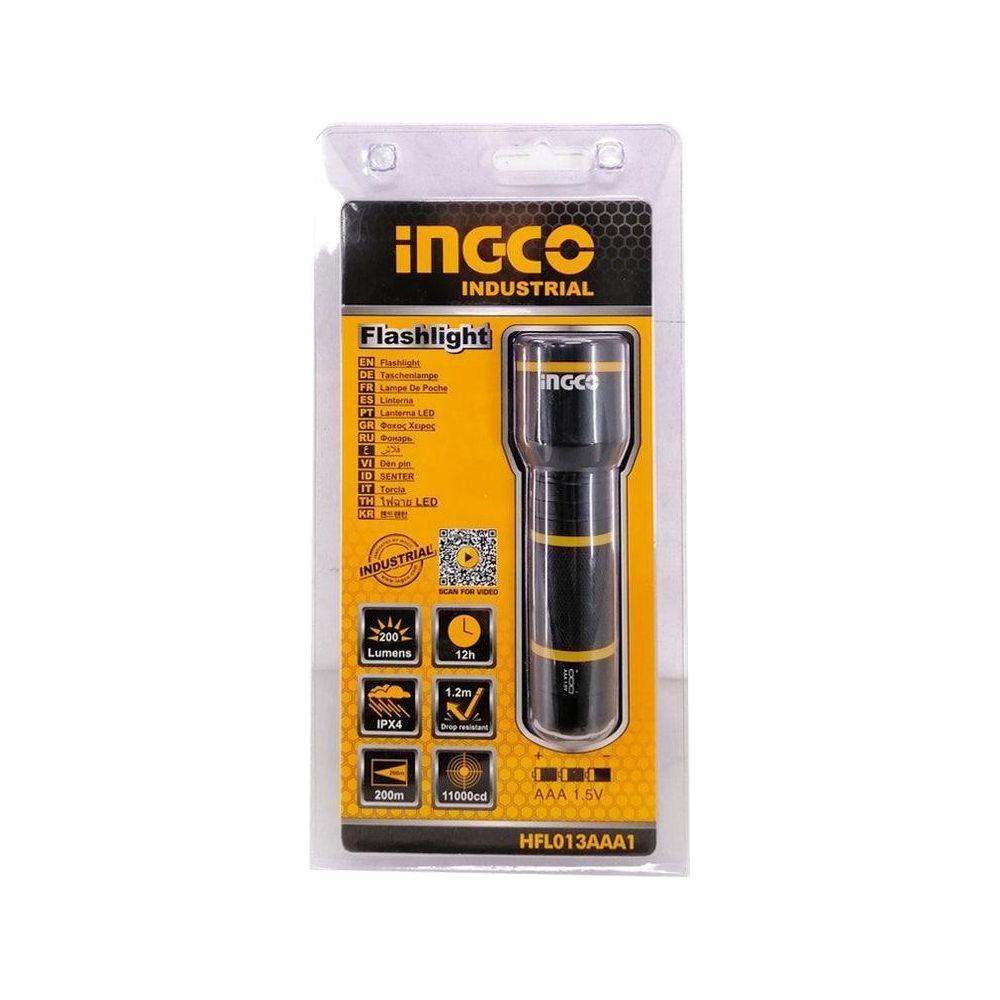 Ingco HFL013AAA1 Flashlight 135 lumens (Use 3AAA Battery) - KHM Megatools Corp. Main image