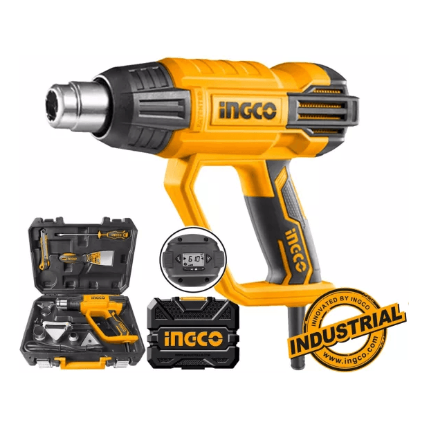 Ingco HG200028-1 Heat Gun / Hot Air Gun 2000W with Case & Accessories - KHM Megatools Corp.