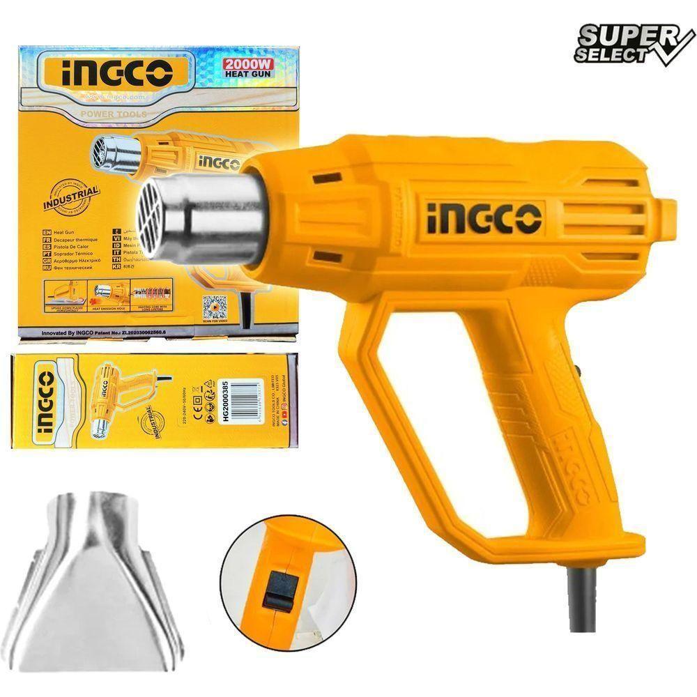 Ingco HG2000385 Heat Gun / Hot Air Gun 2000W (SS) - KHM Megatools Corp. Main image