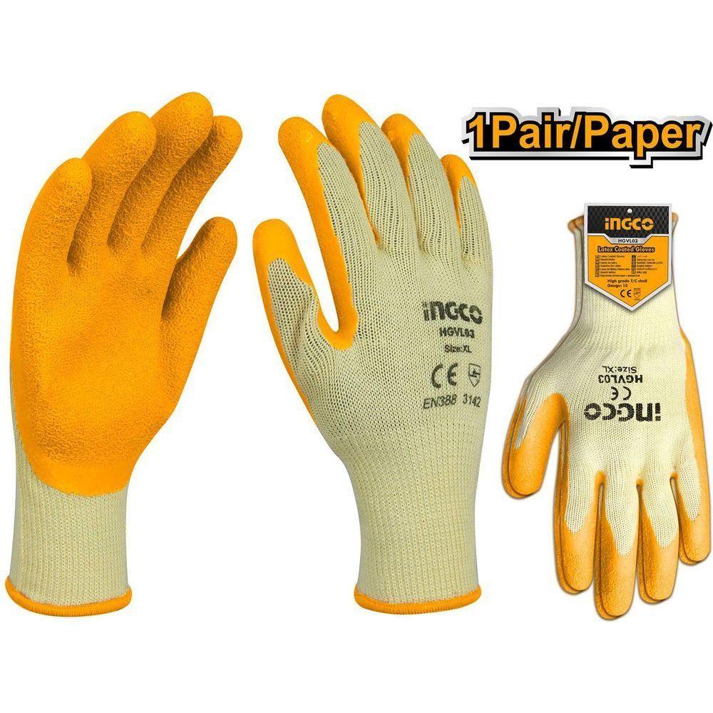 Ingco HGVL03 Latex Gloves XL - KHM Megatools Corp. Main image