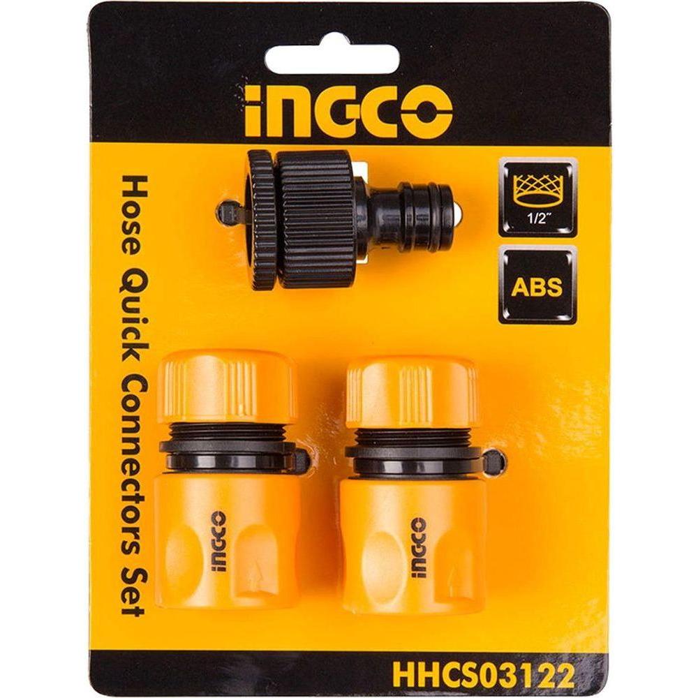 Ingco HHCS03122 3pcs Hose Connector Set - KHM Megatools Corp. Main image