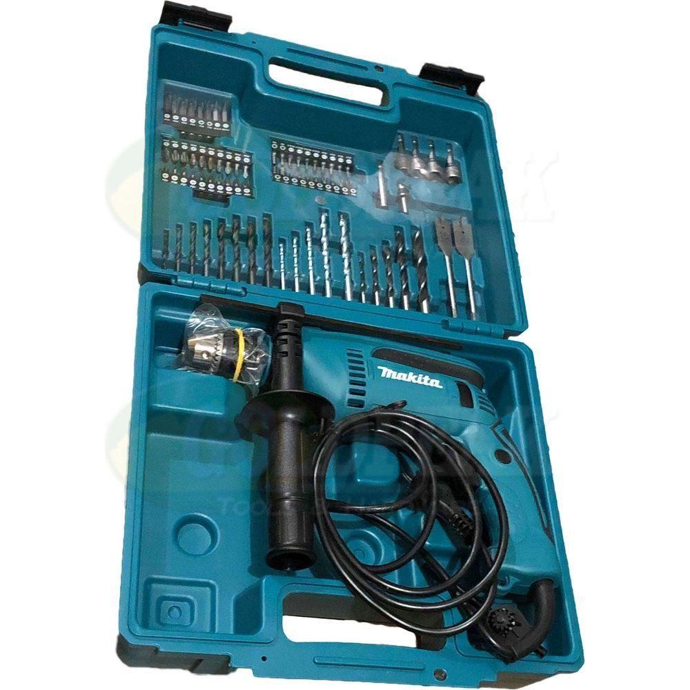 Makita HP1640KX3 Hammer Drill with Case (74pcs Accessories) Secondary image