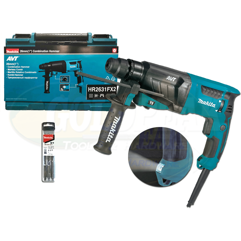 Makita HR2631FX2 SDS-plus Rotary Hammer (LED Light) 26mm 2.4J Secondary image