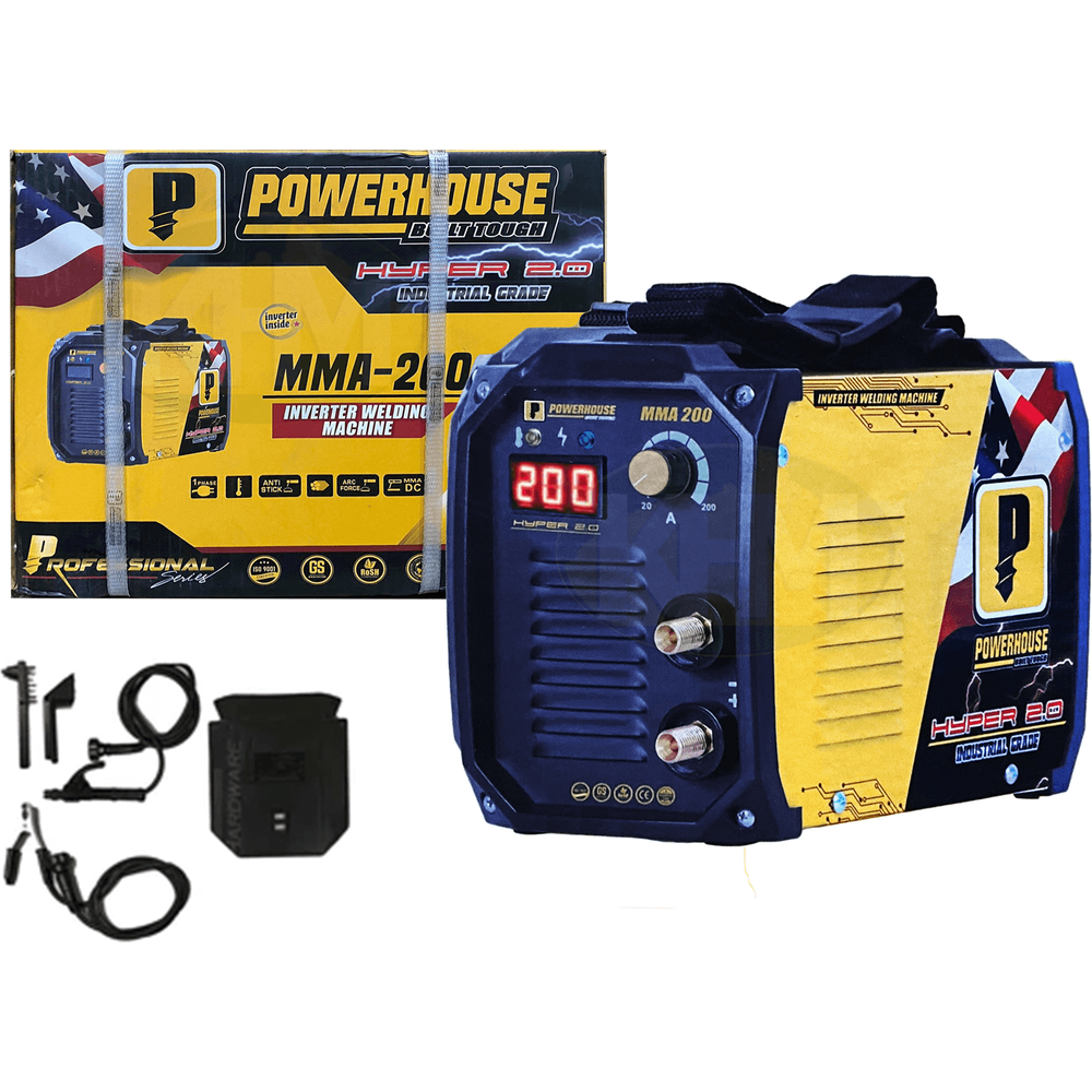 Powerhouse MMA 200 (Mini) DC Inverter Welding Machine (Hyper Series) 200A - KHM Megatools Corp. Main image