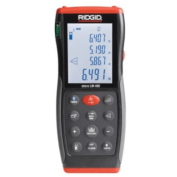 Ridgid micro LM-400 Laser Distance Meter / Range Finder | Ridgid by KHM Megatools Corp.