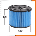 Ridgid VF3500 3-Layer Fine Dust Vacuum Filter | Ridgid by KHM Megatools Corp.