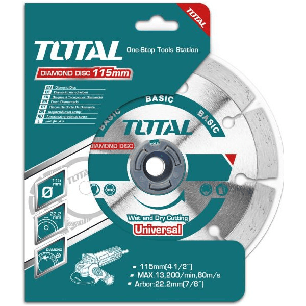 Total TAC2131153 Diamond Cut Off Wheel  Turbo 4-1/2" (115mm) | Total by KHM Megatools Corp. Main image