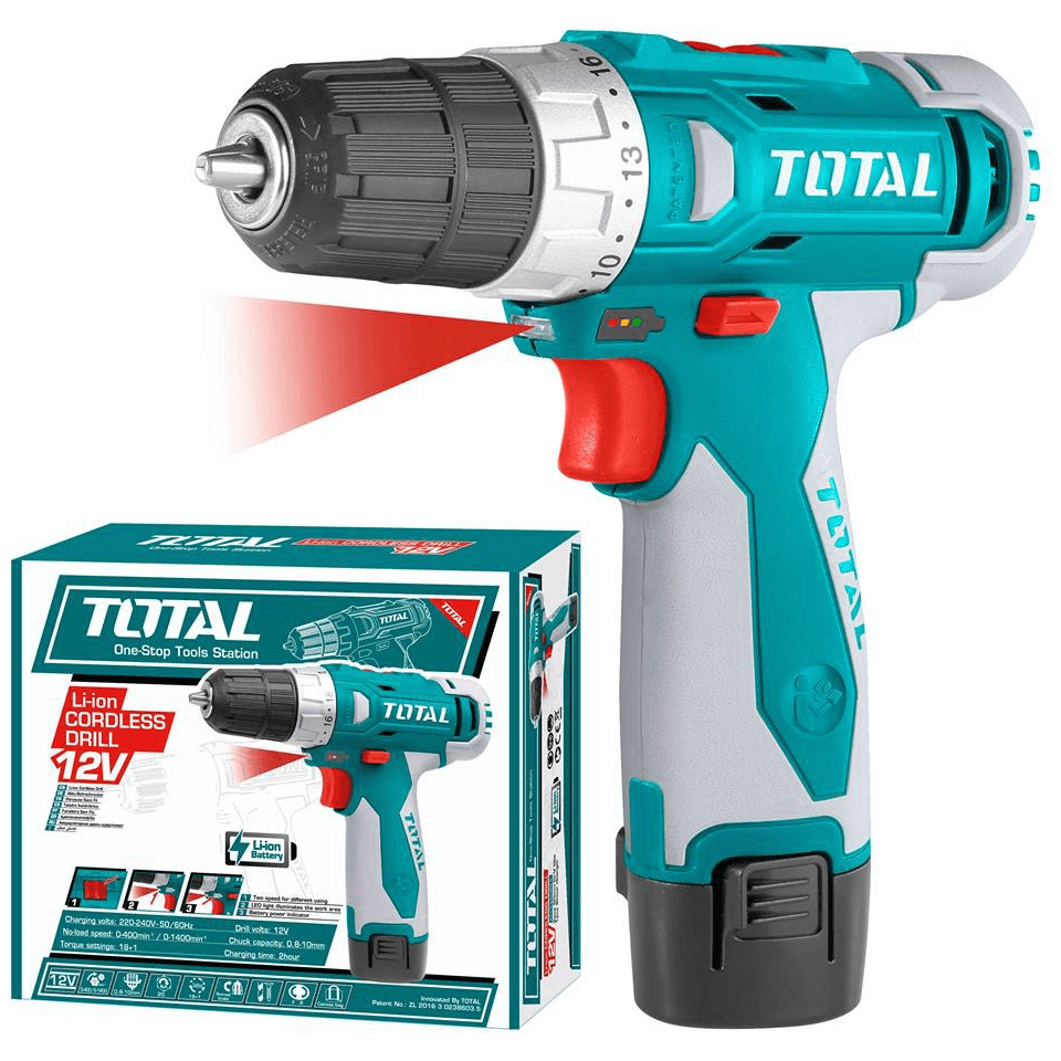 Total TDLI228120-1 12V Cordless Drill | Total by KHM Megatools Corp. Main image