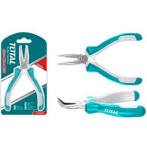 Total THTMN456 Bent Nose Pliers 4.5" | Total by KHM Megatools Corp.