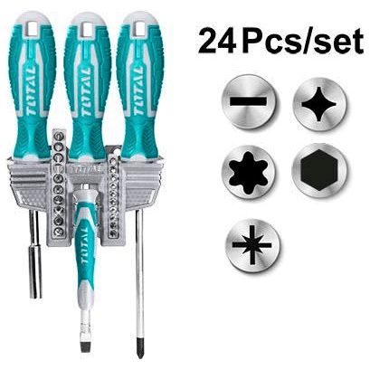 Total TACSD302462 24pcs Screwdriver Set | Total by KHM Megatools Corp. Main image