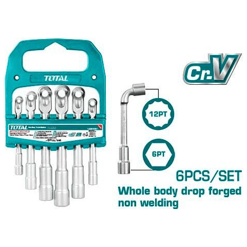 Total TLASWT0601 6pcs L-Angled Socket Wrench Set | Total by KHM Megatools Corp. Main image