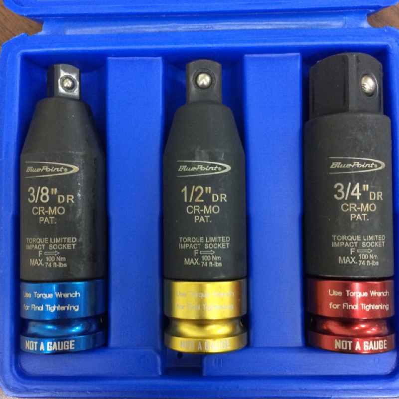 Blue Point BLPTSIM12S Torque Limiting Impact Sockets | Blue Point by KHM Megatools Corp. Main image