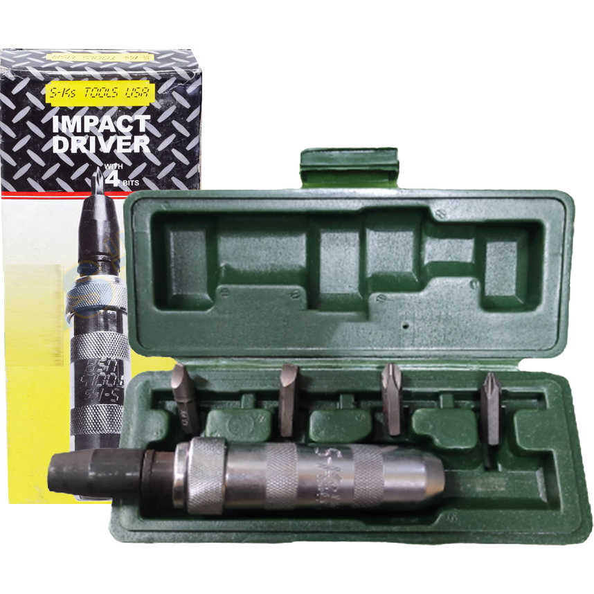 S-Ks CY-2500-MC Impact Screwdriver Set with 4pcs Bit (IDS-4) | SKS by KHM Megatools Corp.