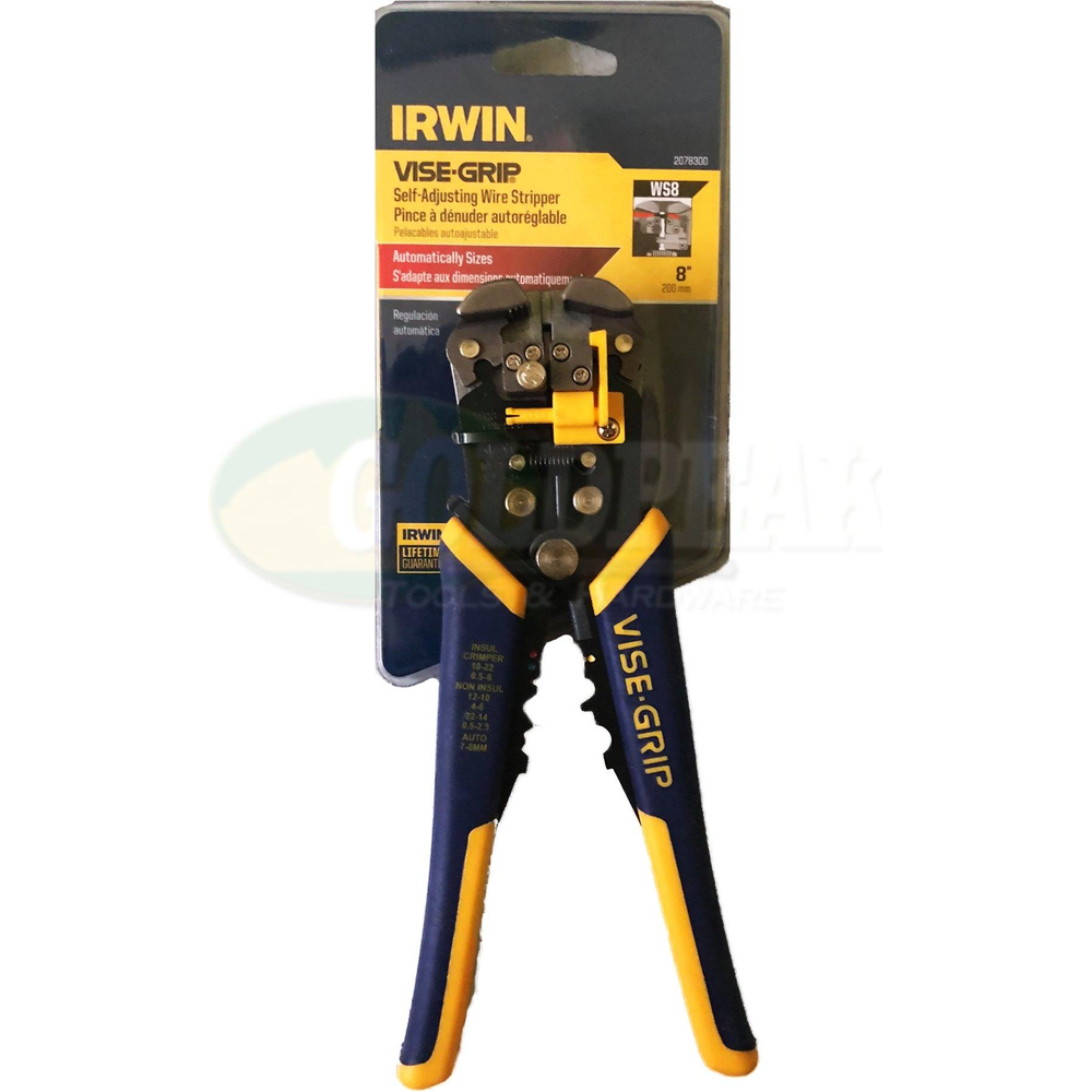 Irwin Self-Adjusting Wire Stripper 8" - Goldpeak Tools PH Irwin