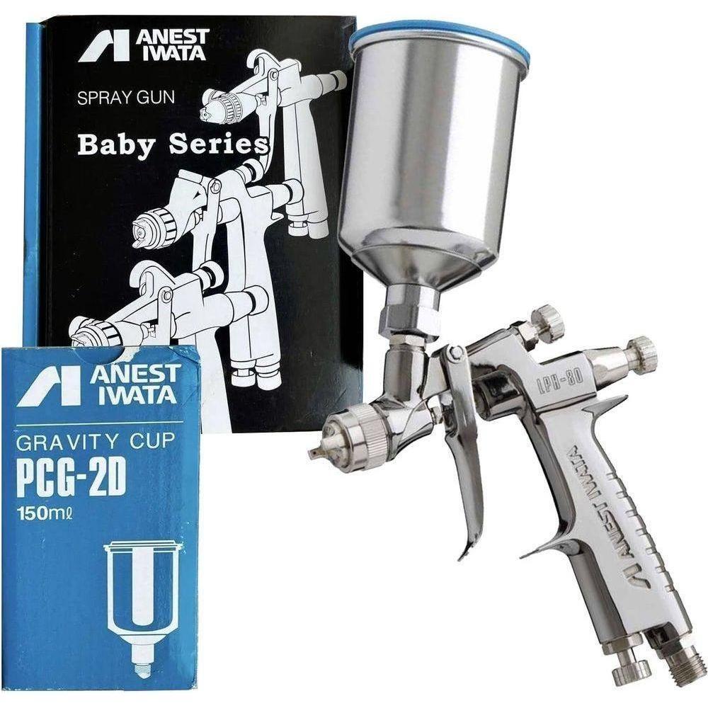 Anest Iwata LPH-80 (Center Gravity) Ultra Small Type Low Pressure Spray Gun - KHM Megatools Corp. Main image