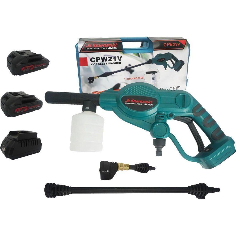 JR Kawasaki CPW21V 21V Cordless High Pressure Washer [Kit] - KHM Megatools Corp. Main image