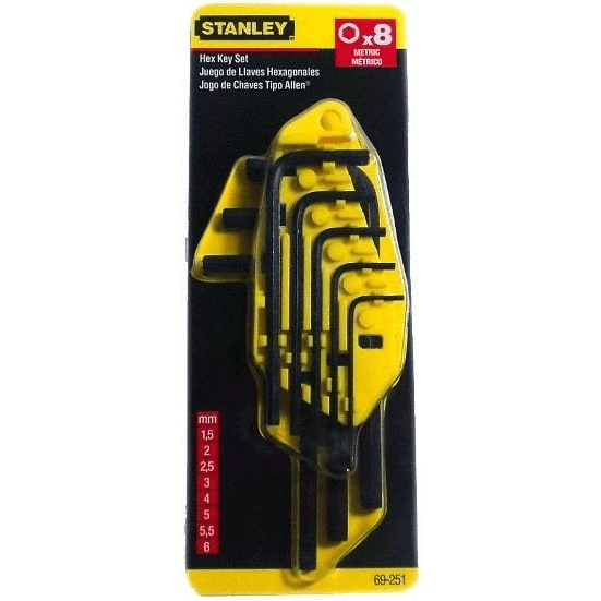 Stanley Hexagonal Allen Wrench Key Set (Standard End) Secondary image