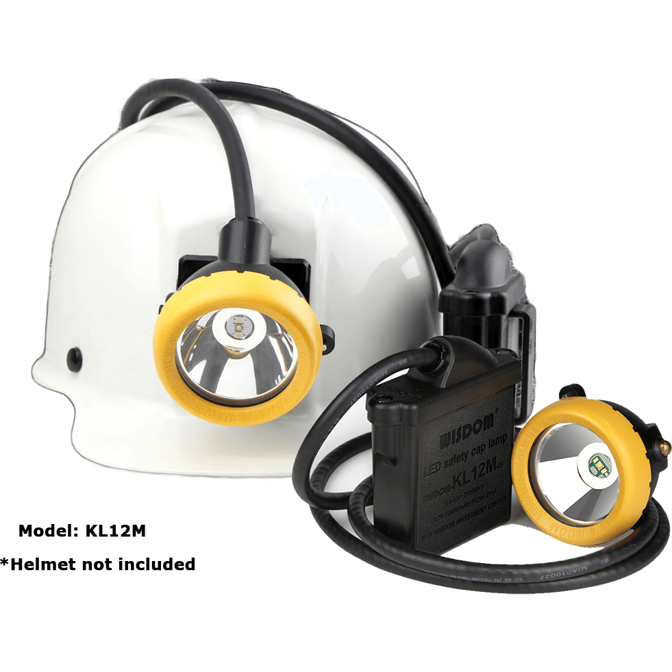 Wisdom KL12M Miner's LED Cap Corded Mining Lamp / Head Light (with NWB 25 Charger) - KHM Megatools Corp. Main image