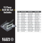 Klein 53001-15 Drill Bit Set 15in1 - ToolsSavvy.ph