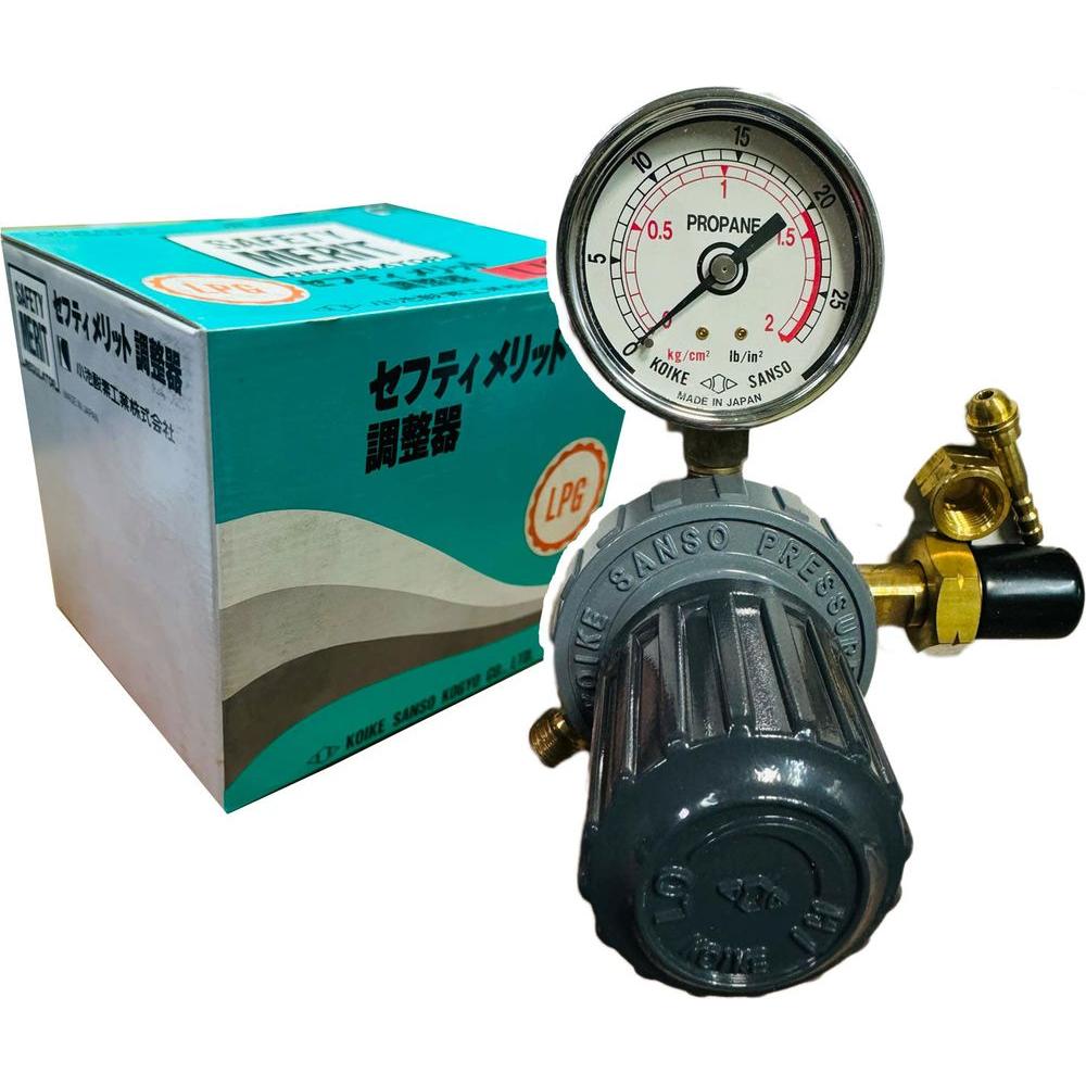 Koike SG-L3 Safety Gold Pipe Line Gas Pressure LPG / Propane Regulator | Koike by KHM Megatools Corp. Main image