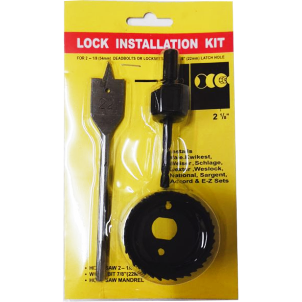 S-Ks 3pcs Door Lock Installation Kit (LOCK-22) | SKS by KHM Megatools Corp. Main image