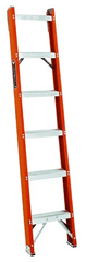 Louisville FH1000 Fiberglass Shelf Single Ladder (300 lbs) [Rectangle Step] - ToolsSavvy.ph