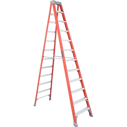 Louisville FS1500 Fiberglass Step Ladder / A-Type Ladder (300 lbs - Orange) - KHM Megatools Corp. Main image