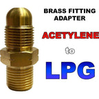 Acetylene to LPG Adapter / Adaptor Brass Fitting for Welding & Cutting Outfit - KHM Megatools Corp.