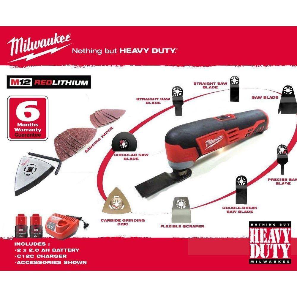 Milwaukee C12MT-S Cordless Oscillating Tool Kit Set - Goldpeak Tools PH Milwaukee Main image