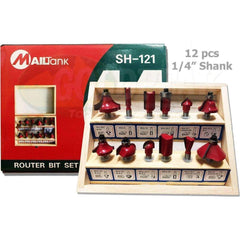 Mailtank SH-121 Router Bit Set (12pcs) - Goldpeak Tools PH Mailtank