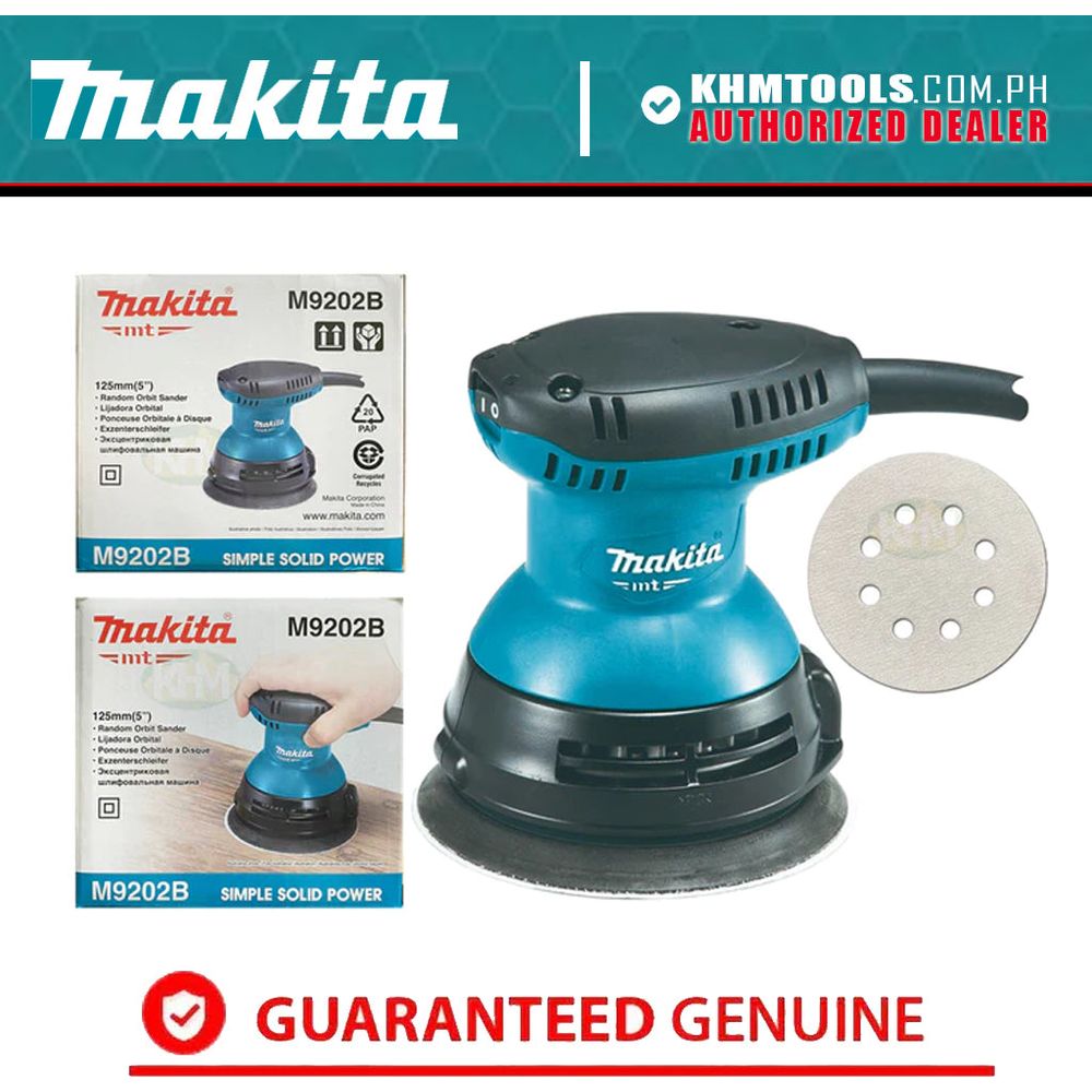 Makita MT M9202B Random Orbit Sander 5" 240W | Makita MT by KHM Megatools Corp.