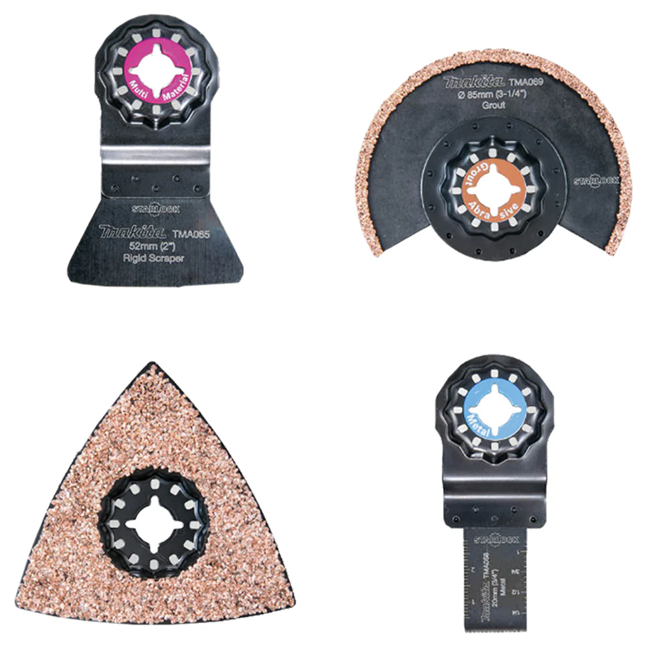 Makita B-67496 Multitool Starlock Tile Blade Sets 4pcs | Makita by KHM Megatools Corp. Main image