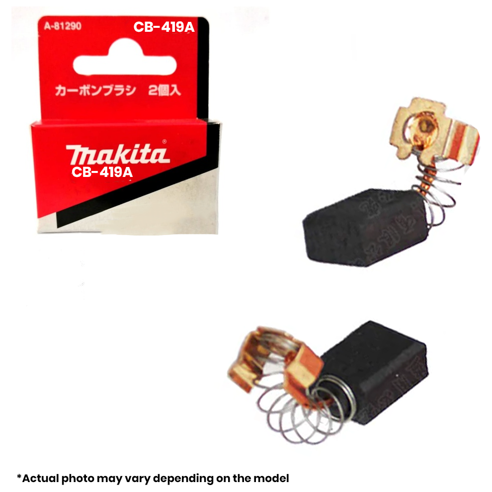 Makita CB-419A Genuine Carbon Brushes [419A] | Makita by KHM Megatools Corp. Main image