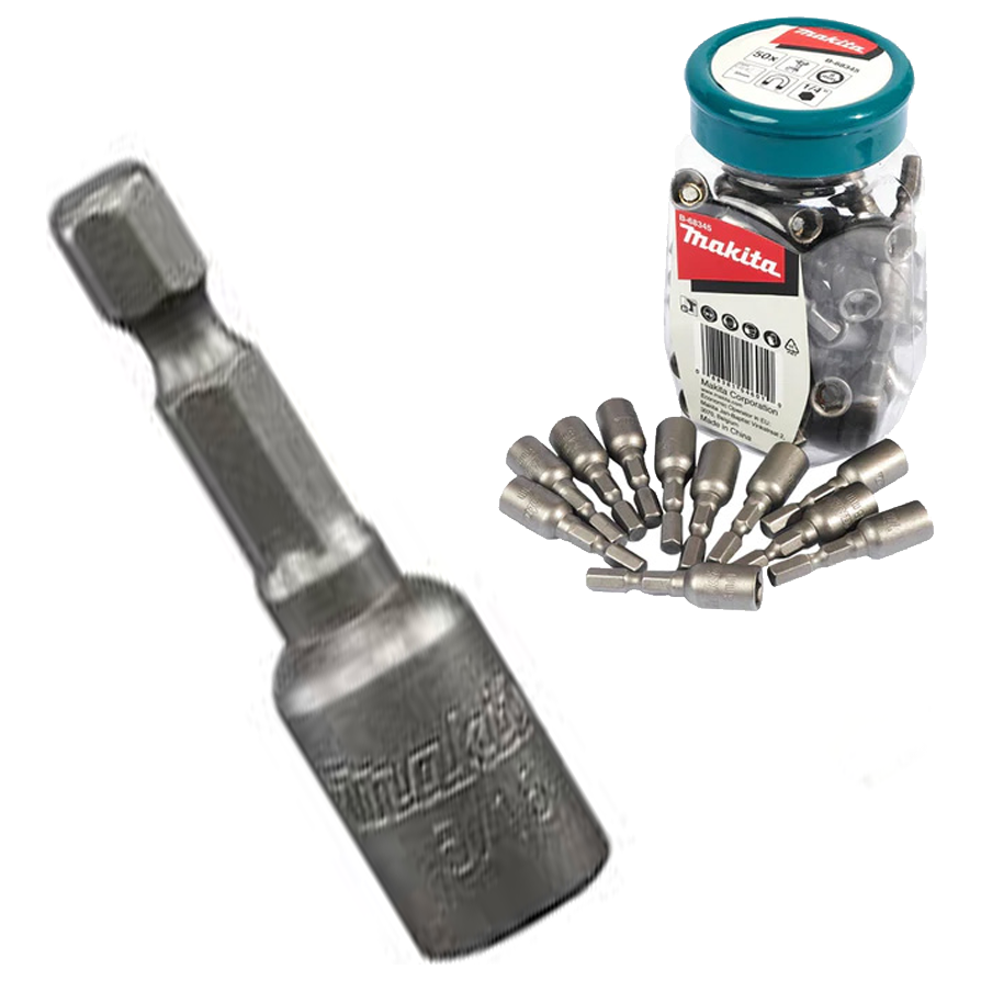 Makita B-68345 8mm Nut Setter 1/4" Hex 50Pcs (NZ) | Makita by KHM Megatools Corp. Main image